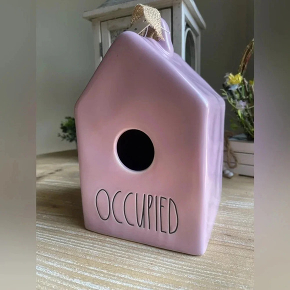 Rae Dunn Ceramic Occupied Birdhouse - Picture 3 of 7